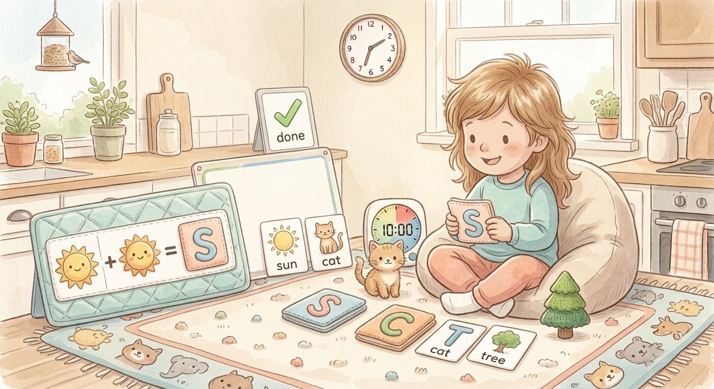 gentle phonics for neurodivergent preschoolers