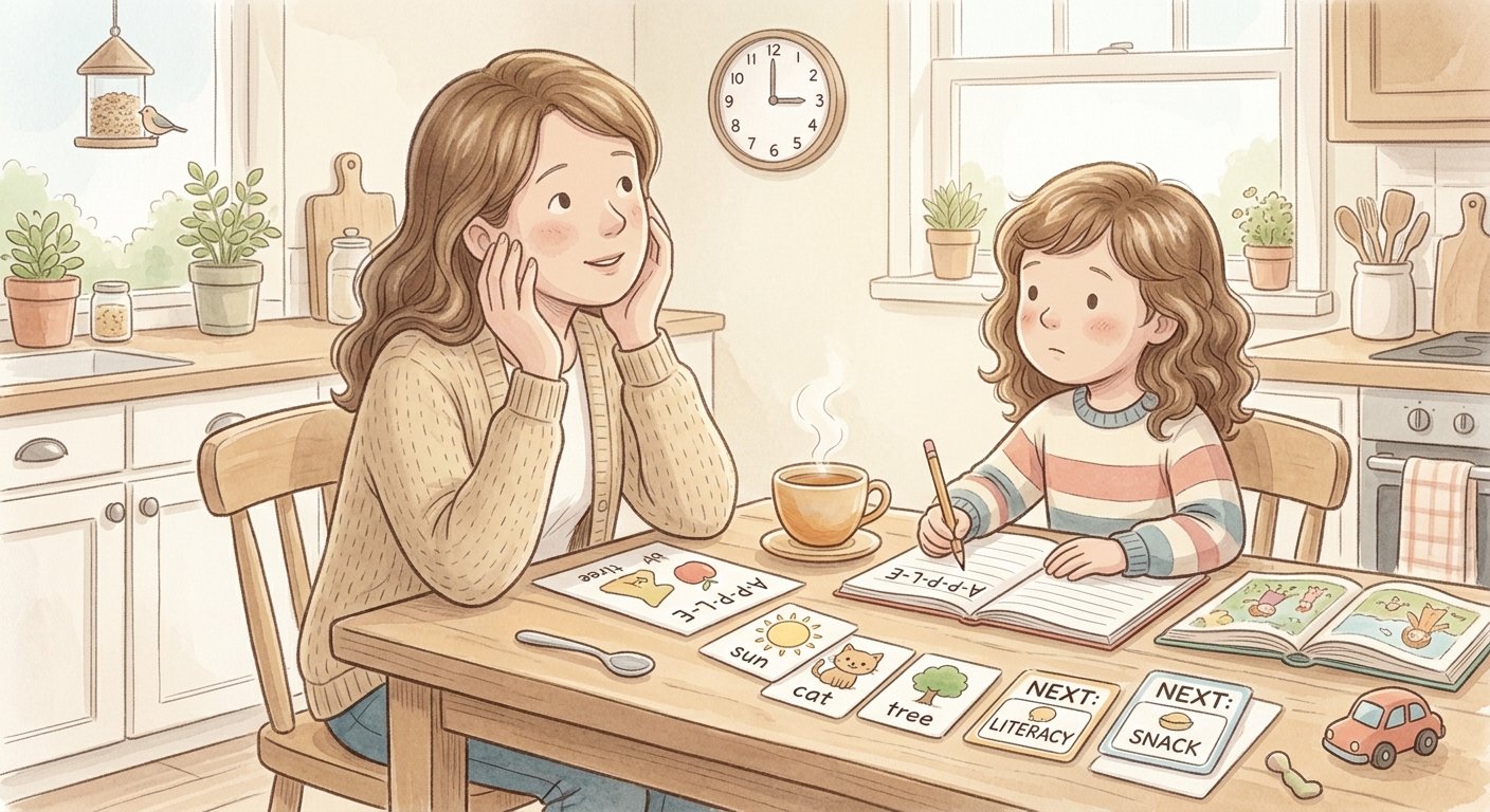 ADHD parent literacy support at home