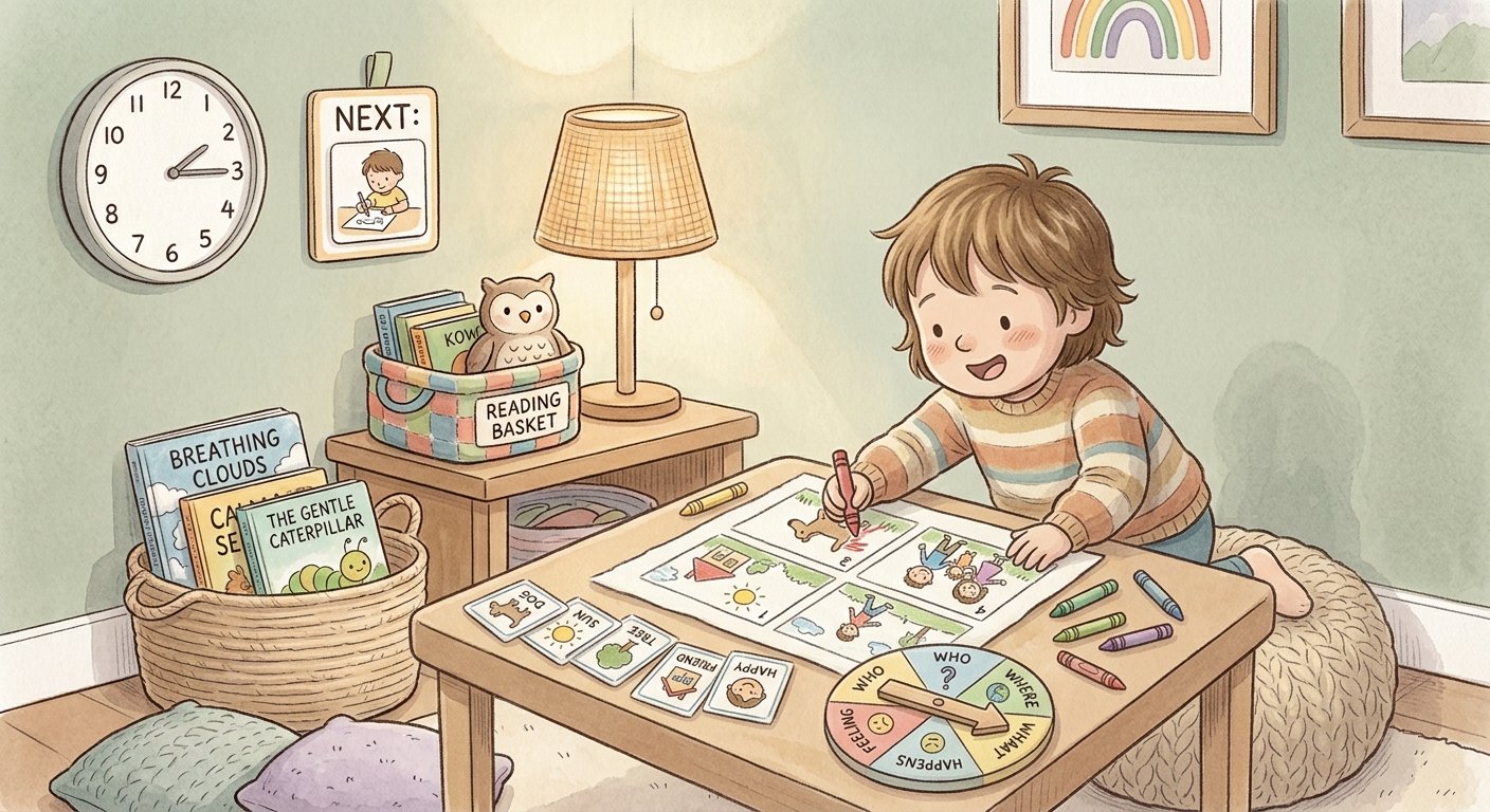 visual storytelling neurodivergent writing support