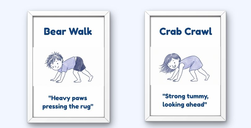 Pocket heavy work sensory regulation cards printable sheet sample