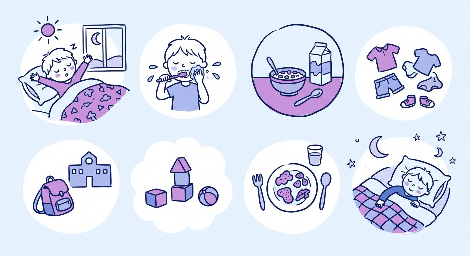 Daily routine for neurodivergent children: mother and child engaging in calm low-demand grounding activity on the floor